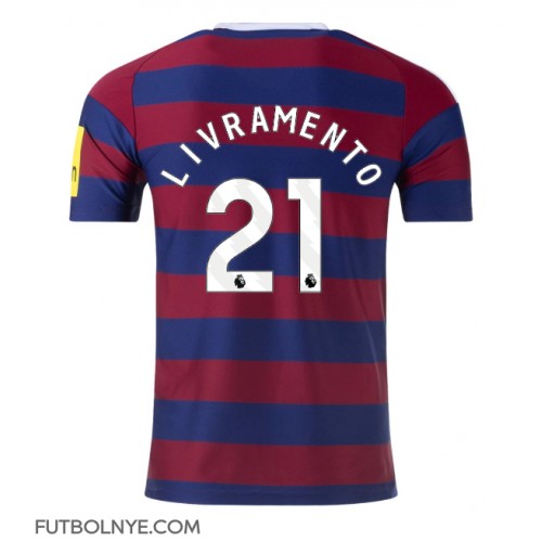 Camiseta Newcastle United Tino Livramento #21 Visitante Equipación 2024-25 manga corta